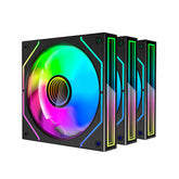 Kit 3 Ventiladores Auxiliar Mf-3d Pro Negro Mars Gaming